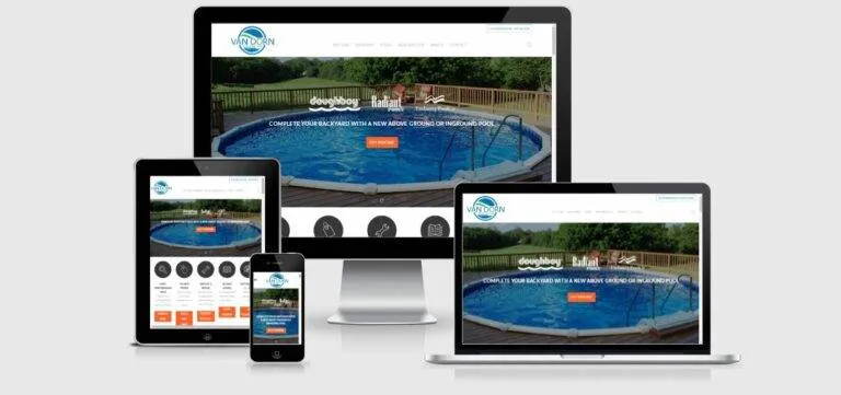 Van Dorn Pools and Spas new website