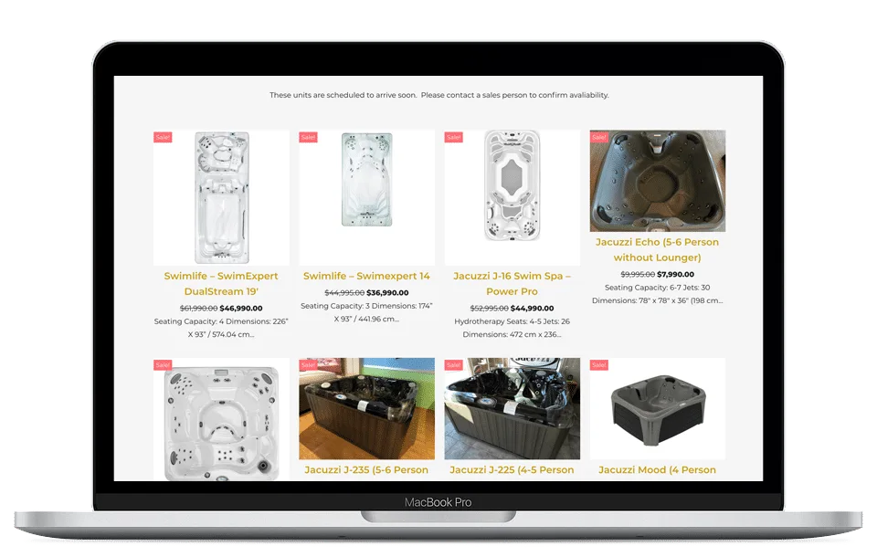virtual sales campaign website mockup